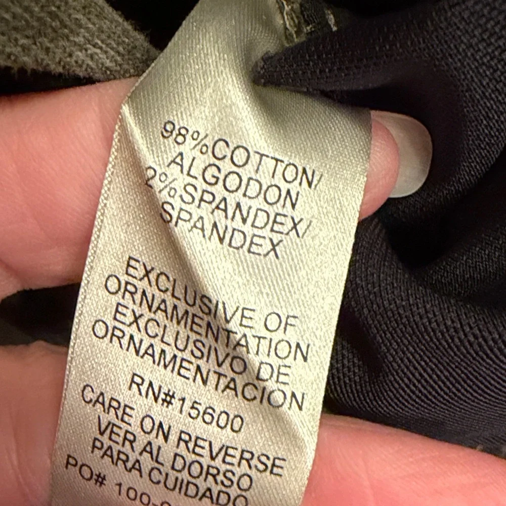 🫒🫒🫒BOGOHO🫒🫒🫒Democracy Olive Green Wide Leg Jeans-Size 4 - Picture 13 of 14